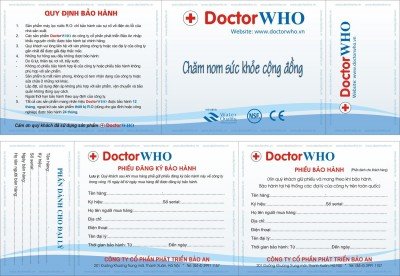 Phiếu bảo hành Doctor WHO